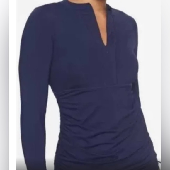 Athleta Tidal Ruched Rashguard - Picture 2 of 9